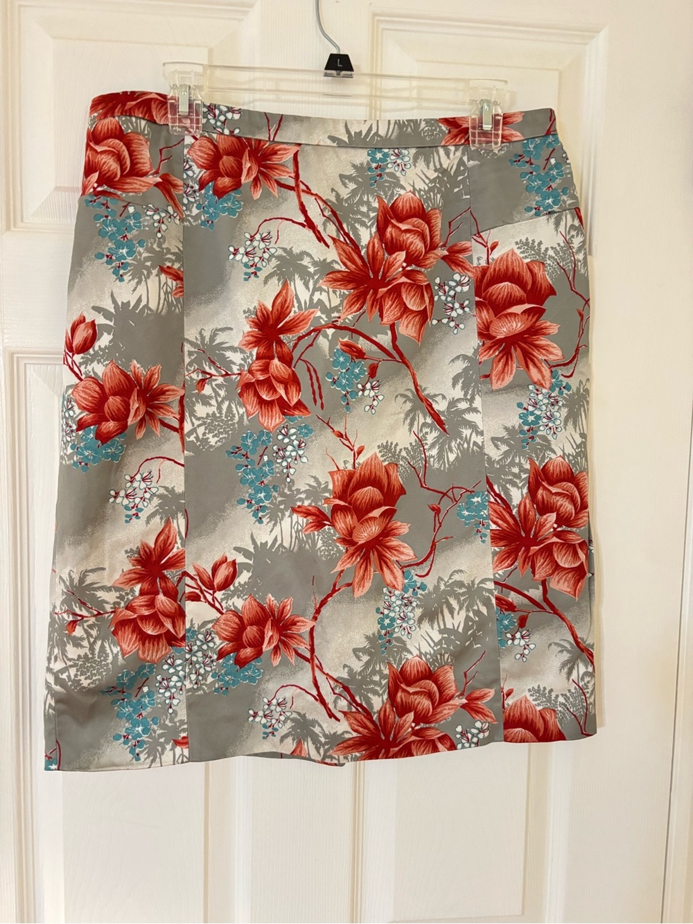 Etro Red Floral Pencil Skirt size 48 / 12 US / Large